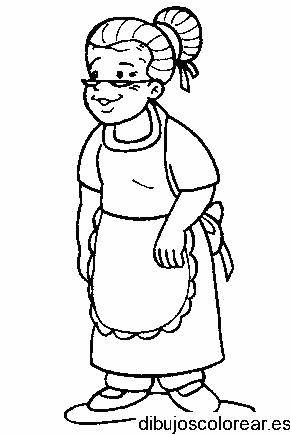 Dibujo de una abuela