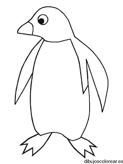 Dibujo de un pinguino grande