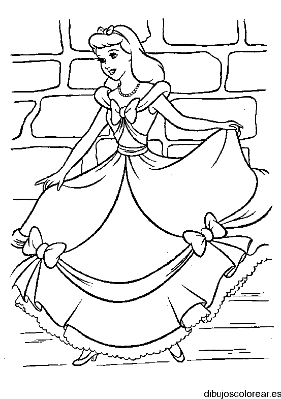 Dibujo de una joven princesa