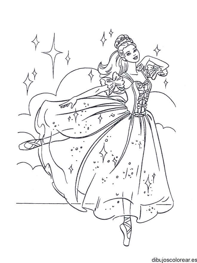 Dibujo de una bailarina