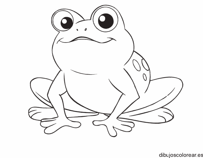 Dibujo de un gracioso sapito
