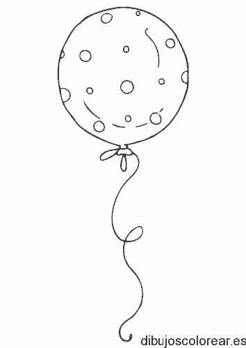 Dibujo de un globo con un cuerda