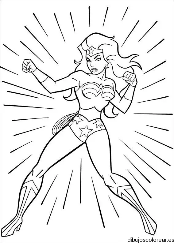Dibujo de la mujer maravilla