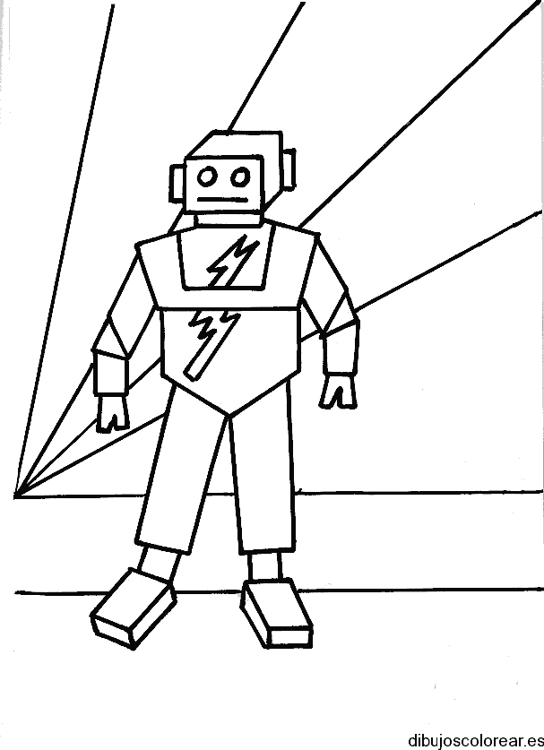 Dibujo de un robot de pie 