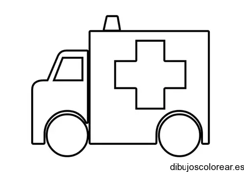 Dibujo de ambulancia de juguete