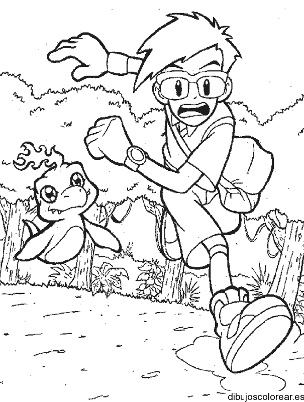Dibujo de niño asustado