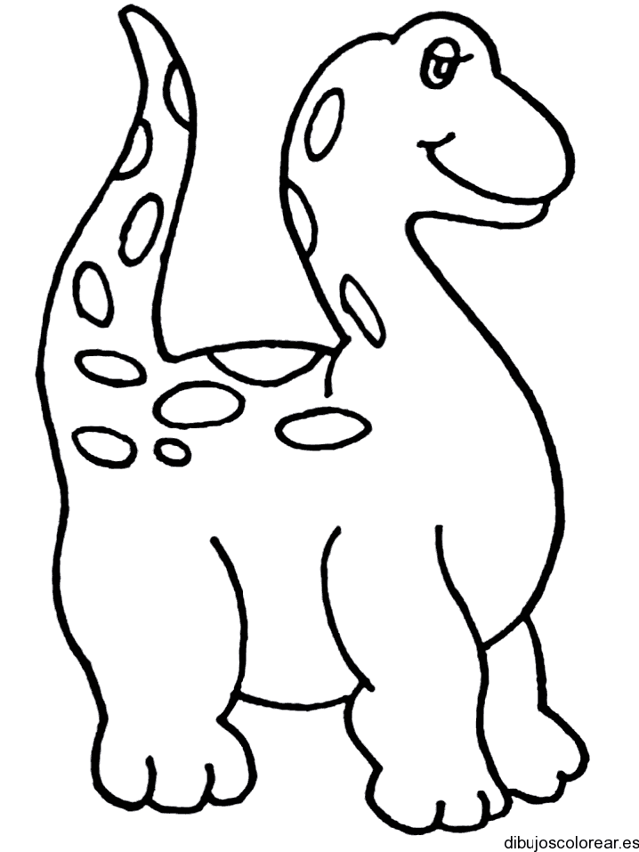 Dibujo de una bebe dinosaurio 
