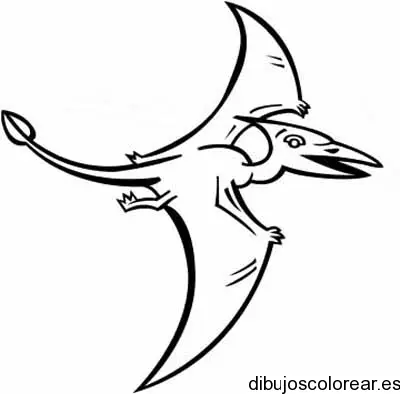 Dibujo de dinosaurio volador