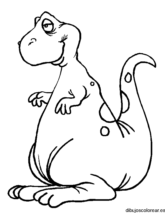 Dibujo de un dinosaurio bebe
