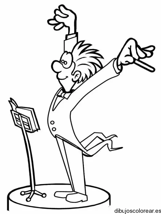 Dibujo de un director de orquesta