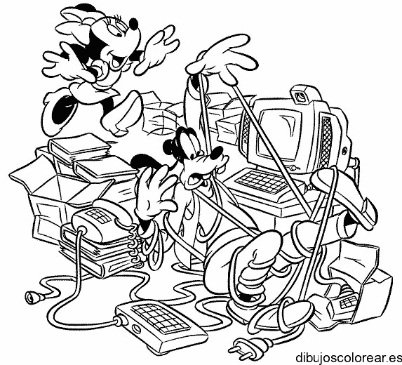 Dibujo de Daisy y Tribilín