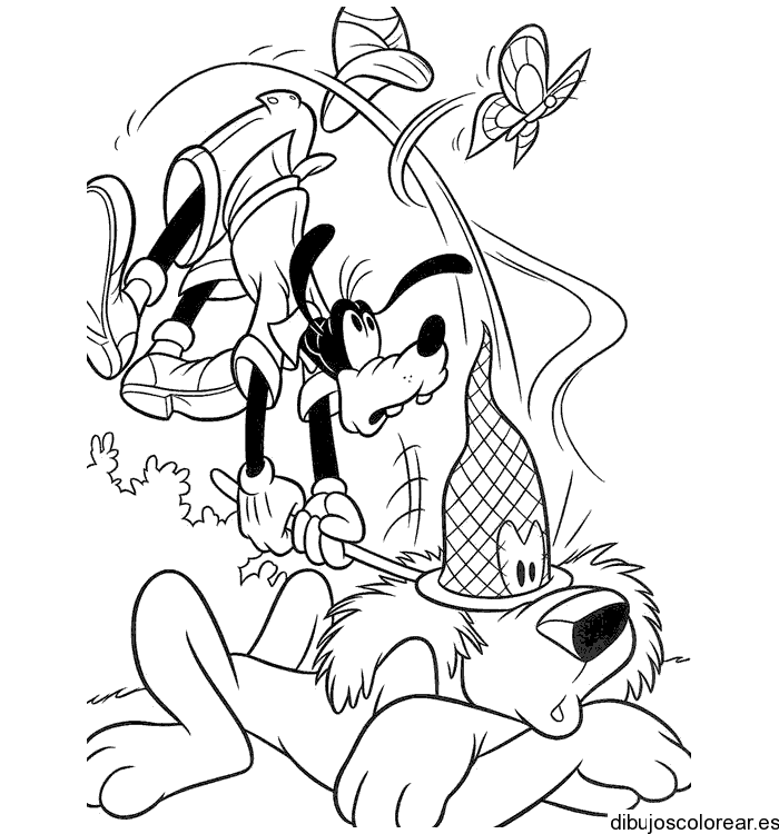 Dibujo de Tribilin y Pluto