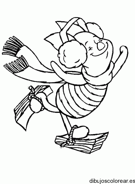 Dibujo de patinador