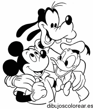 Dibujo de El Pato Donald y sus amigos