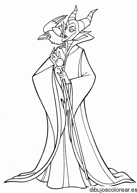 Dibujo de una bruja