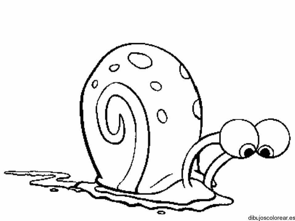 Dibujo de un raro caracol
