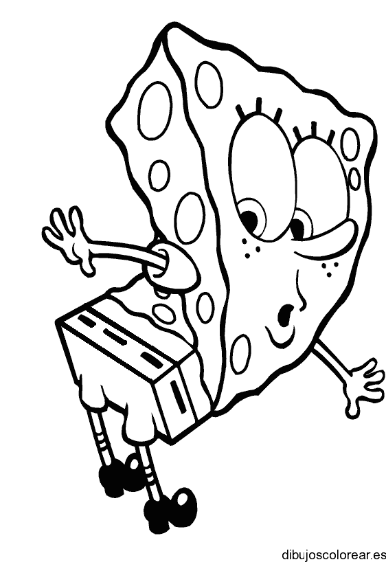 Dibujo de Bob Esponja bailarín