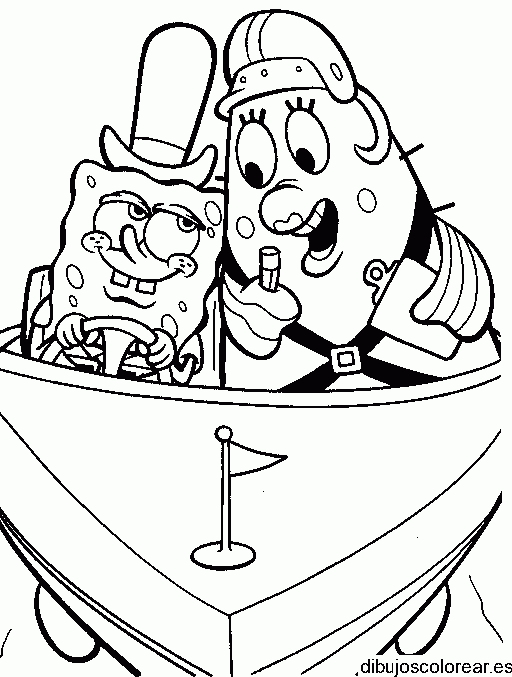 Dibujo de Bob la esponja romántico