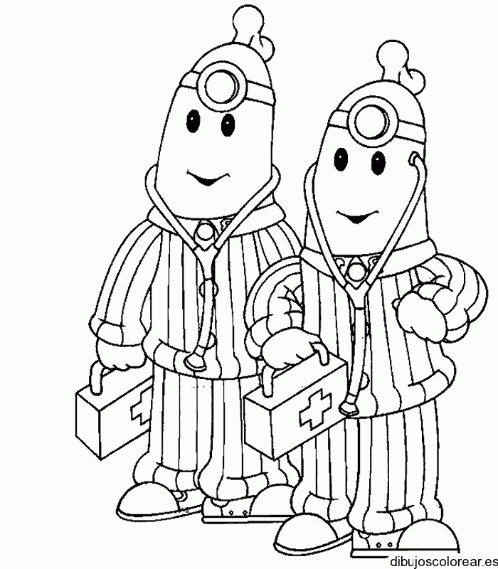 Dibujo de Bananas doctores