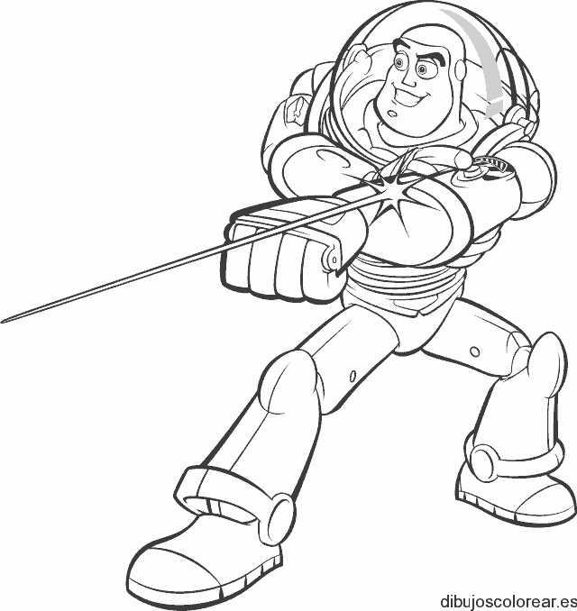 Dibujo de Buzz al ataque