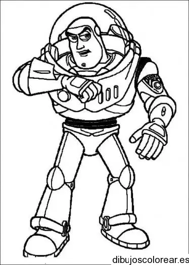 Dibujo de Buzz con su reloj
