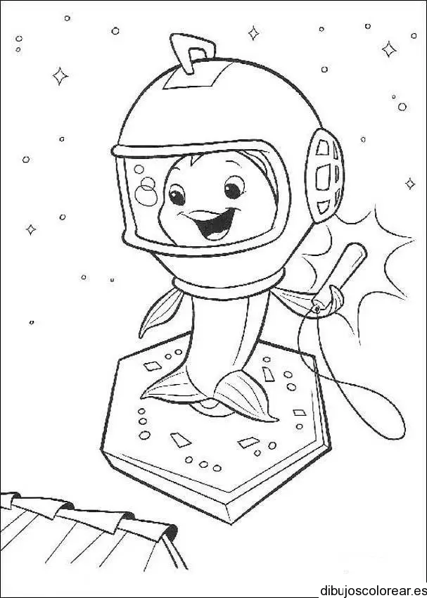 Dibujo de un pez guerrero