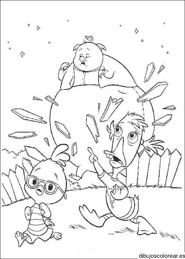 Dibujo de terror en la granja