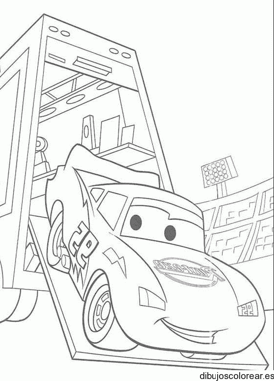 Dibujo de un cochecito en un remolque
