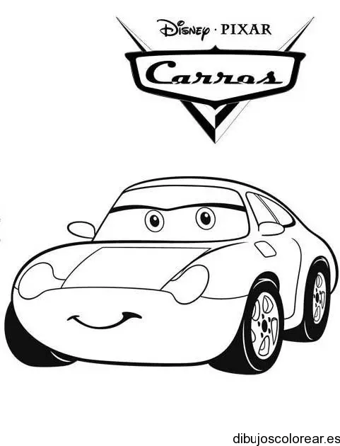 Dibujo de Rápido McQueen en el garage