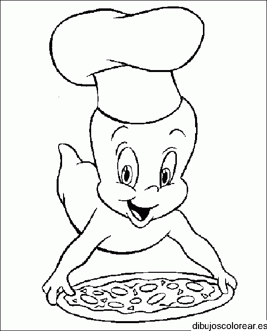Dibujo de Gasparin cocinero