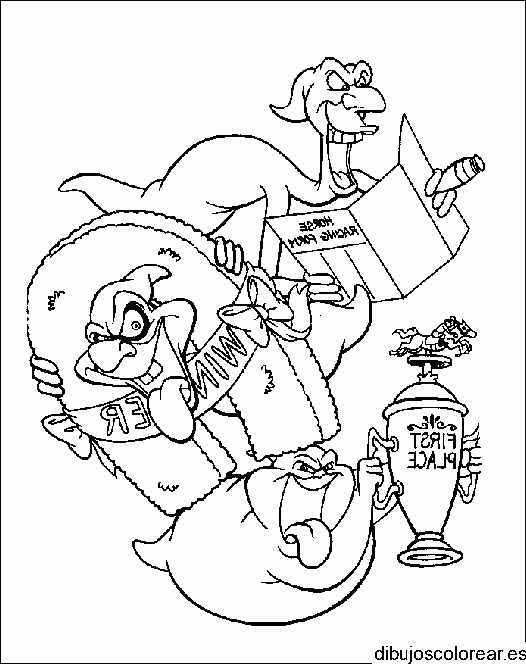Dibujo de dos fantasmas
