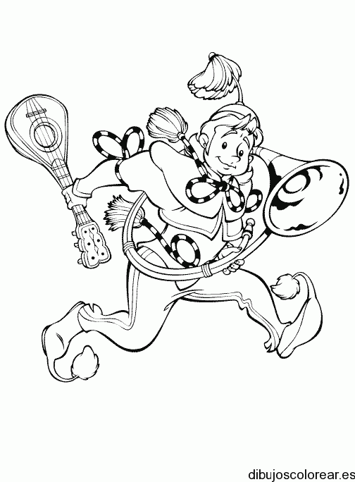 Dibujo de un pequeño músico