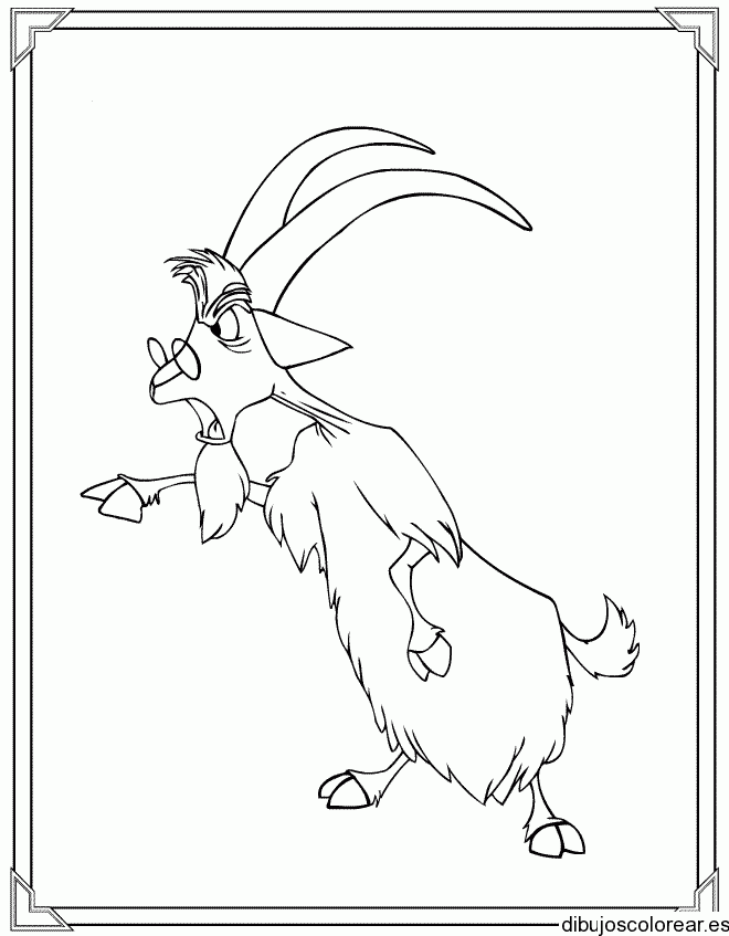 Dibujo de una cabra