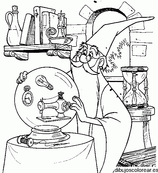 Dibujo de un mago