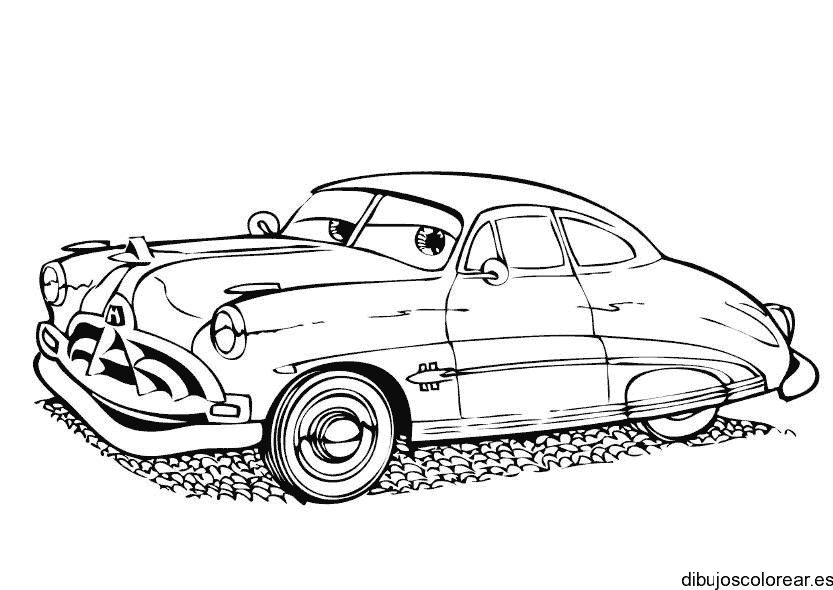 Dibujo de un cochecito clásico