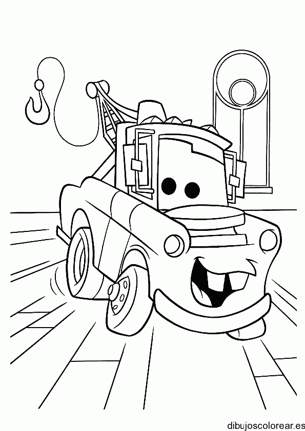 Dibujo de cochecito de Cars