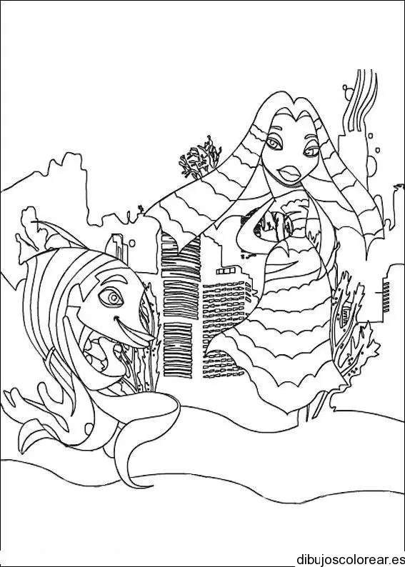 Dibujo de dos peces 