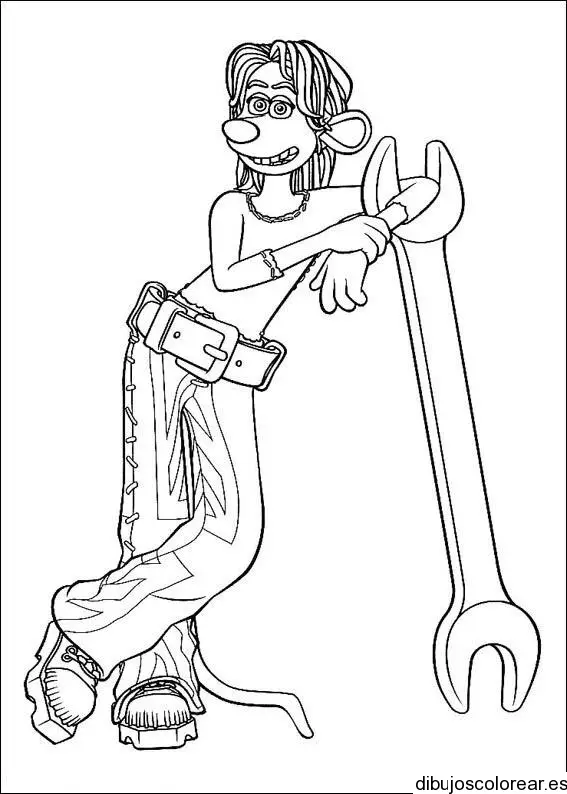 Dibujo de un ratón adolescente