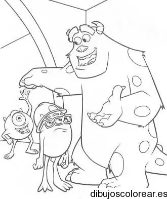 Dibujo personajes Monsters Inc