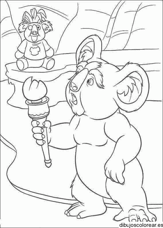 Dibujo de un oso koala