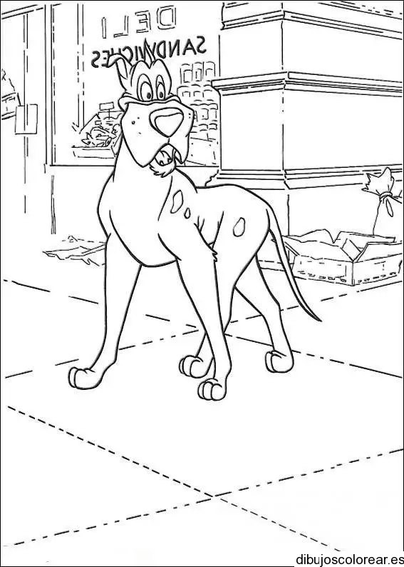 Dibujo de un perro gran danés