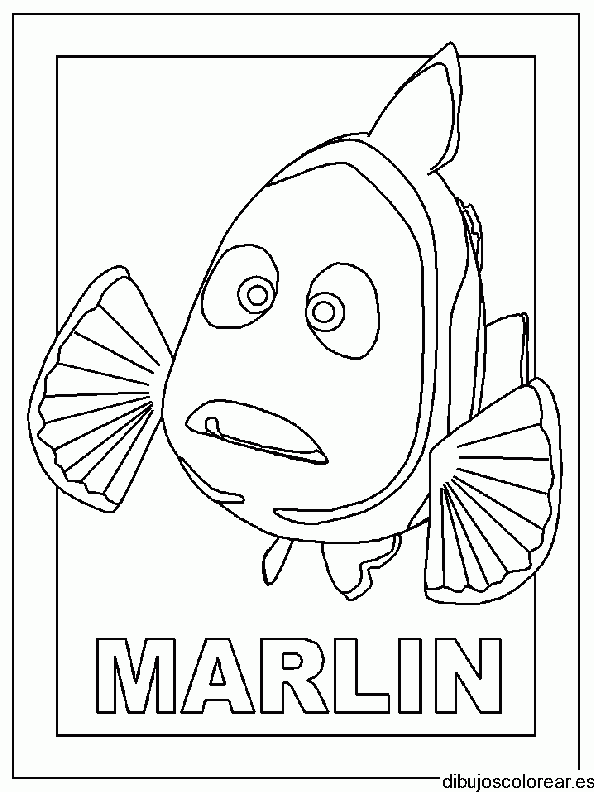 Dibujo del pez Marlin