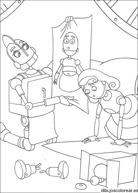 Dibujo de un mamá robot