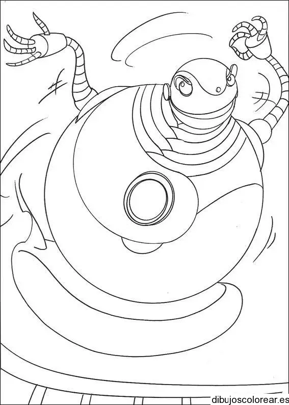Dibujo de un feo robot