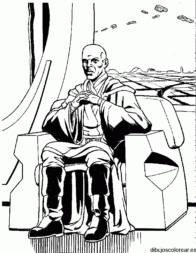 Dibujo de personaje de Star Wars I
