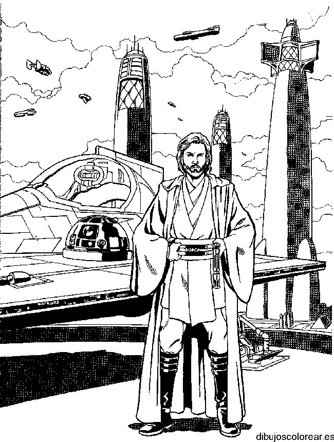 Dibujo de paisaje Star Wars