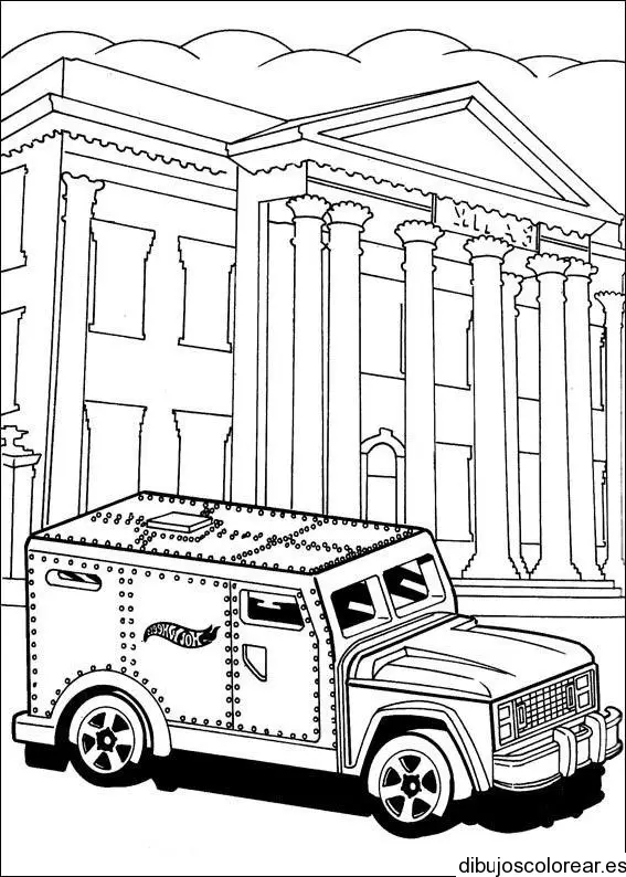 Dibujo de un coche de banco 