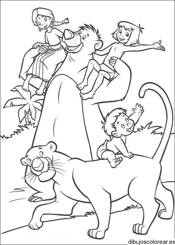 Dibujo del Libro de la Selva