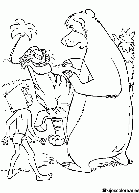 Dibujo de un oso enfadado