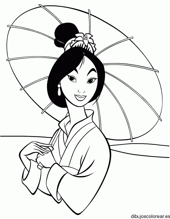 Dibujo de Mulan